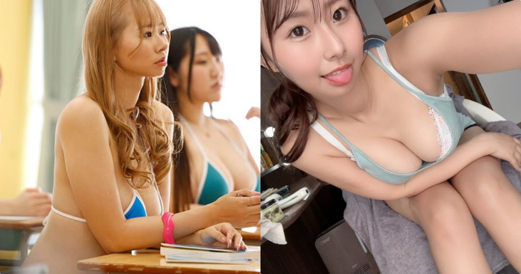 我的同学全是穿比基尼的辣妹，还用「超火辣神级J奶」帮我服务